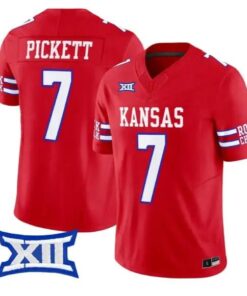 Cam Pickett Jersey #7 Kansas Jayhawks 2026 Vapor Limited Stitched 9 Cam Pickett Jersey #7 Kansas Jayhawks 2026 Vapor Limited Stitched by My Store NCAA Football Jerseys