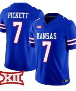 Cam Pickett Jersey #7 Kansas Jayhawks 2026 Vapor Limited Stitched 11 Cam Pickett Jersey #7 Kansas Jayhawks 2026 Vapor Limited Stitched by My Store NCAA Football Jerseys