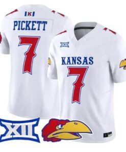Cam Pickett Jersey #7 Kansas Jayhawks 2026 Vapor Limited Stitched 12 Cam Pickett Jersey #7 Kansas Jayhawks 2026 Vapor Limited Stitched by My Store NCAA Football Jerseys