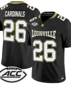 Cardinals Jersey #26 Louisville Cardinals 2026 For The Ville Vapor All Stitched by My Store NCAA Football Jerseys
