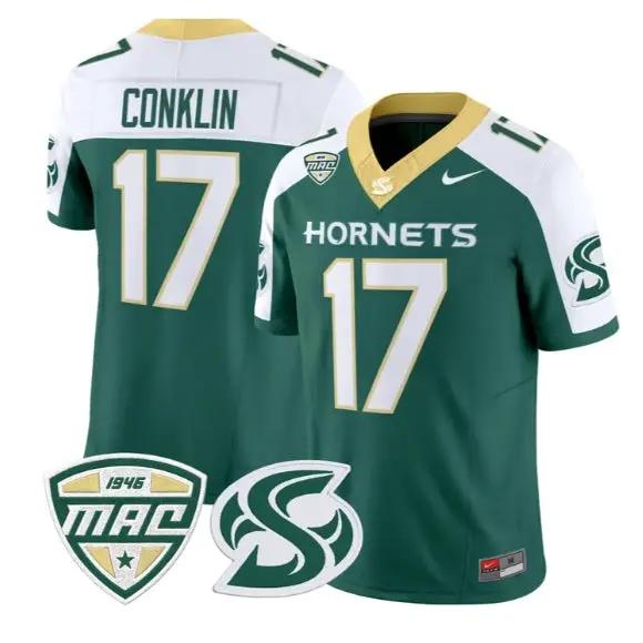 Carson Conklin Jersey #17 Sacramento State Hornets 2026 All Stitched by My Store NCAA Football Jerseys