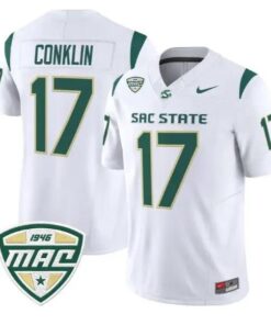 Carson Conklin Jersey #17 Sacramento State Hornets 2026 All Stitched by My Store NCAA Football Jerseys