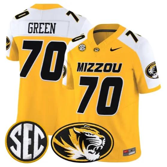 Cayden Green #70 Missouri Tigers Jersey 2026 Vapor Limited Stitched 3 Cayden Green #70 Missouri Tigers Jersey 2026 Vapor Limited Stitched by My Store NCAA Football Jerseys