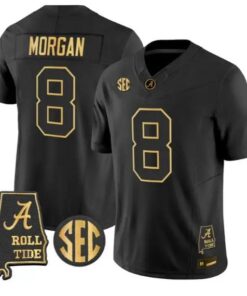 Cederian Morgan #8 Alabama Crimson Tide Jersey 2026 Alabama Stitched by My Store NCAA Football Jerseys
