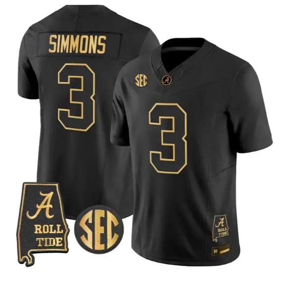 Cedrick Simmons #3 Alabama Crimson Tide Jersey 2026 Vapor Stitched 2 Cedrick Simmons #3 Alabama Crimson Tide Jersey 2026 Vapor Stitched by My Store NCAA Football Jerseys