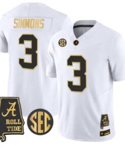 Cedrick Simmons #3 Alabama Crimson Tide Jersey 2026 Vapor Stitched 8 Cedrick Simmons #3 Alabama Crimson Tide Jersey 2026 Vapor Stitched by My Store NCAA Football Jerseys