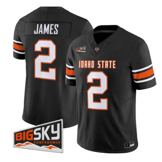 Chedon James Jersey #2 Idaho State Bengals 2026 Limited All Stitched Black 1 Chedon James Jersey #2 Idaho State Bengals 2026 Limited All Stitched Black by My Store NCAA Football Jerseys