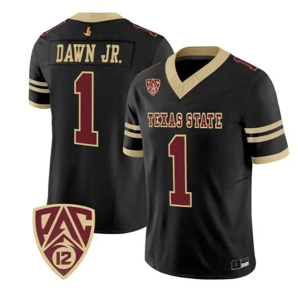 Chris Dawn Jr Jersey #1 Texas State Bobcats 2026 Vapor All Stitched 2 Chris Dawn Jr Jersey #1 Texas State Bobcats 2026 Vapor All Stitched by My Store NCAA Football Jerseys