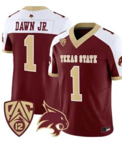 Chris Dawn Jr Jersey #1 Texas State Bobcats 2026 Vapor All Stitched 8 Chris Dawn Jr Jersey #1 Texas State Bobcats 2026 Vapor All Stitched by My Store NCAA Football Jerseys