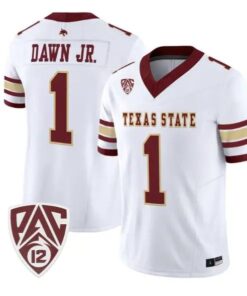 Chris Dawn Jr Jersey #1 Texas State Bobcats 2026 Vapor All Stitched 10 Chris Dawn Jr Jersey #1 Texas State Bobcats 2026 Vapor All Stitched by My Store NCAA Football Jerseys