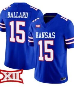 Cole Ballard Jersey #15 Kansas Jayhawks 2026 Vapor Limited Stitched 11 Cole Ballard Jersey #15 Kansas Jayhawks 2026 Vapor Limited Stitched by My Store NCAA Football Jerseys