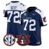Cole Best #72 Auburn Tigers Jersey 2026 Vapor Limited All Stitched by My Store NCAA Football Jerseys