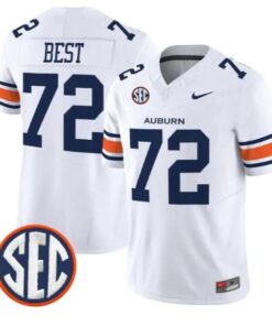 Cole Best #72 Auburn Tigers Jersey 2026 Vapor Limited All Stitched by My Store NCAA Football Jerseys