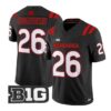 Cornhuskers_26NebraskaCornhuskersJersey2026AlternateAll-blackStitched - Malcom Terry Cornhuskers #26 Nebraska Cornhuskers Jersey 2026 Alternate All-black Stitched by My Store NCAA Football Jerseys