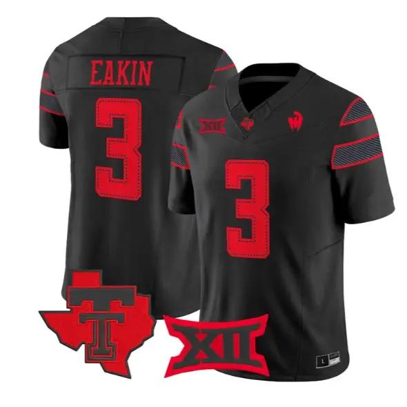 Coy Eakin Jersey #3 Texas Tech Red Raiders 2026 Vapor Limited All Stitched 1 Coy Eakin Jersey #3 Texas Tech Red Raiders 2026 Vapor Limited All Stitched by My Store NCAA Football Jerseys