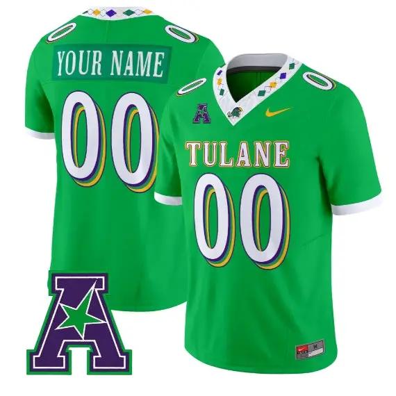 Custom Tulane Green Wave Jersey Name, Number 2026 City Edition Limited Stitched 1 Custom Tulane Green Wave Jersey Name, Number 2026 City Edition Limited Stitched by My Store NCAA Football Jerseys