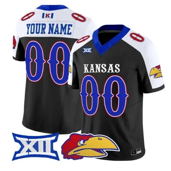 Custom Kansas Jayhawks Jersey Name, Number 2026 Limited All Stitched by My Store NCAA Football Jerseys