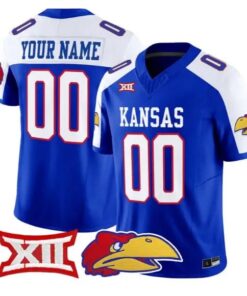 Custom Kansas Jayhawks Jersey Name, Number 2026 Limited All Stitched by My Store NCAA Football Jerseys