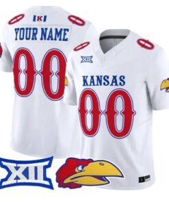 Custom Kansas Jayhawks Jersey Name, Number 2026 Limited All Stitched by My Store NCAA Football Jerseys
