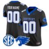 Custom_Kentucky_Wildcats_Jersey_Name_Number_2026_Limited_Stitched_Black - Malcom Terry Custom Kentucky Wildcats Jersey Name, Number 2026 Limited Stitched by My Store NCAA Football Jerseys