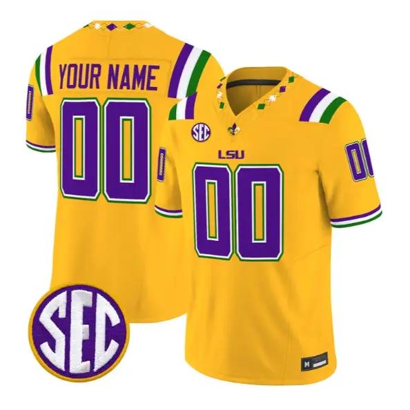 Custom LSU Tigers Jersey Name, Number 2026 Vapor Limited All Stitched 1 Custom LSU Tigers Jersey Name, Number 2026 Vapor Limited All Stitched by My Store NCAA Football Jerseys