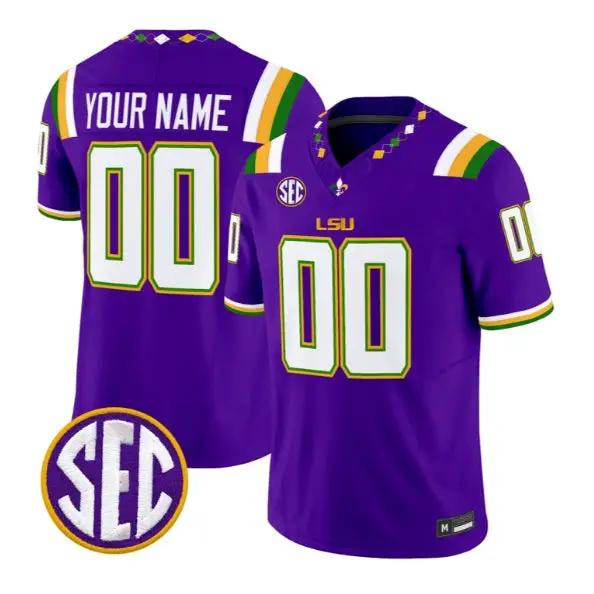 Custom LSU Tigers Jersey Name, Number 2026 Vapor Limited All Stitched 2 Custom LSU Tigers Jersey Name, Number 2026 Vapor Limited All Stitched by My Store NCAA Football Jerseys