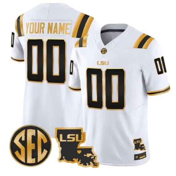 Custom LSU Tigers Jersey Name, Number 2026 Vapor Limited Stitched 4 Custom LSU Tigers Jersey Name, Number 2026 Vapor Limited Stitched by My Store NCAA Football Jerseys