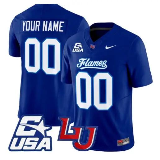 Custom Liberty Flames Jersey Name, Number 2026 Vapor Limited Stitched 2 Custom Liberty Flames Jersey Name, Number 2026 Vapor Limited Stitched by My Store NCAA Football Jerseys