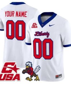 Custom Liberty Flames Jersey Name, Number 2026 Vapor Limited Stitched 10 Custom Liberty Flames Jersey Name, Number 2026 Vapor Limited Stitched by My Store NCAA Football Jerseys