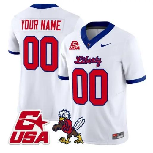 Custom Liberty Flames Jersey Name, Number 2026 Vapor Limited Stitched 5 Custom Liberty Flames Jersey Name, Number 2026 Vapor Limited Stitched by My Store NCAA Football Jerseys
