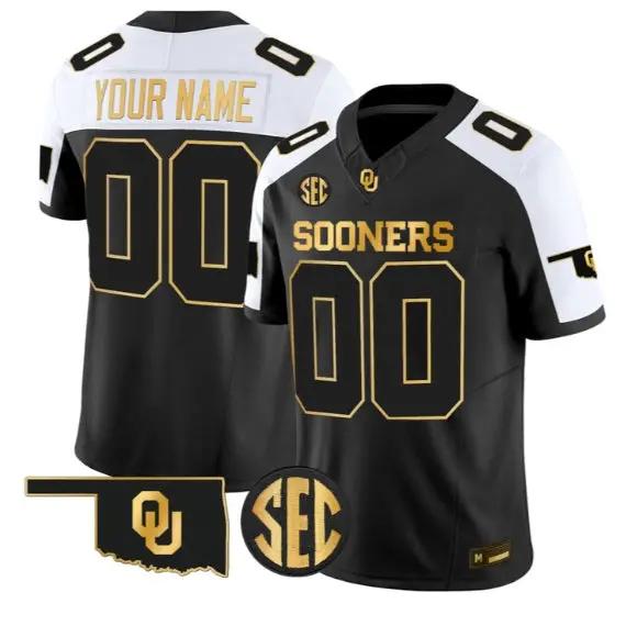Custom Oklahoma Sooners Jersey Name, Number 2026 Limited Stitched 1 Custom Oklahoma Sooners Jersey Name, Number 2026 Limited Stitched by My Store NCAA Football Jerseys