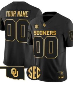 Custom Oklahoma Sooners Jersey Name, Number 2026 Limited Stitched by My Store NCAA Football Jerseys
