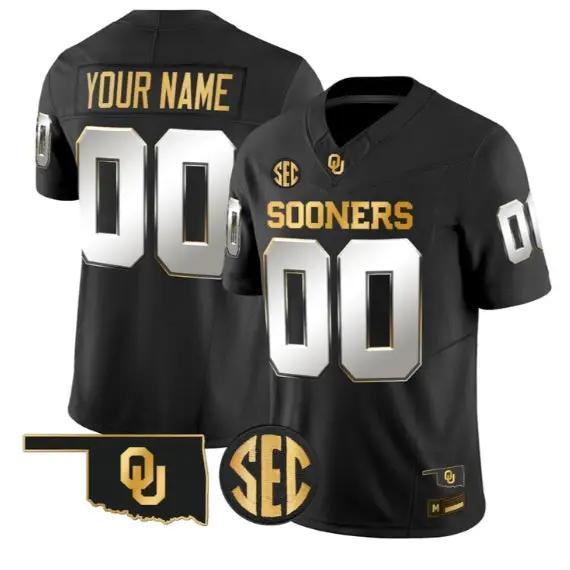 Custom Oklahoma Sooners Jersey Name, Number 2026 Limited Stitched 3 Custom Oklahoma Sooners Jersey Name, Number 2026 Limited Stitched by My Store NCAA Football Jerseys