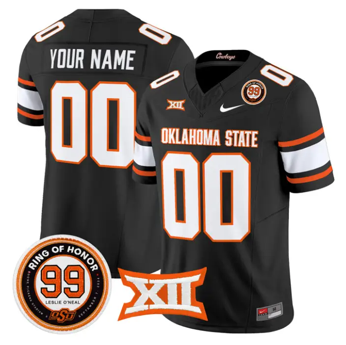 Custom Oklahoma State Cowboys Jersey 2026 Leslie O'neal Patch Stitched 4 Custom Oklahoma State Cowboys Jersey 2026 Leslie O'neal Patch Stitched by My Store NCAA Football Jerseys