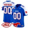 Custom SMU Mustangs Jersey Name, Number 2026 Vapor Limited Stitched by My Store NCAA Football Jerseys