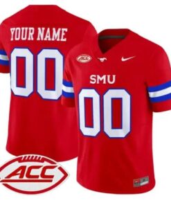 Custom SMU Mustangs Jersey Name, Number 2026 Vapor Limited Stitched by My Store NCAA Football Jerseys