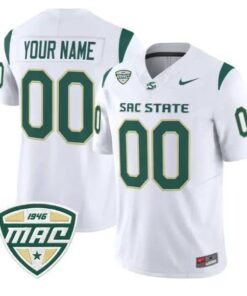 Custom Sacramento State Hornets Jersey Name, Number 2026 All Stitched by My Store NCAA Football Jerseys