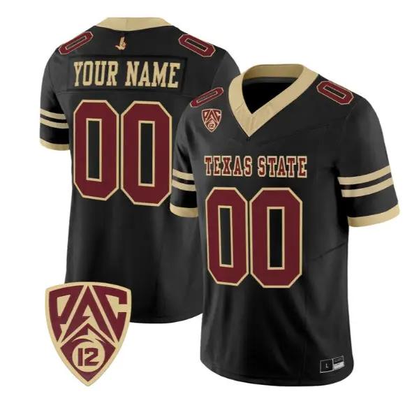 Custom Texas State Bobcats Jersey Name, Number 2026 Vapor Stitched 1 Custom Texas State Bobcats Jersey Name, Number 2026 Vapor Stitched by My Store NCAA Football Jerseys