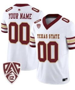 Custom Texas State Bobcats Jersey Name, Number 2026 Vapor Stitched 12 Custom Texas State Bobcats Jersey Name, Number 2026 Vapor Stitched by My Store NCAA Football Jerseys