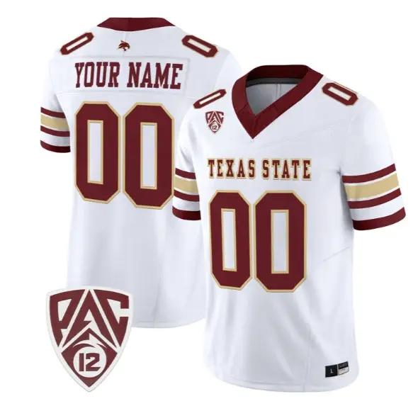 Custom Texas State Bobcats Jersey Name, Number 2026 Vapor Stitched 5 Custom Texas State Bobcats Jersey Name, Number 2026 Vapor Stitched by My Store NCAA Football Jerseys