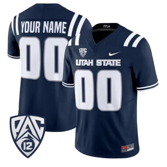 Custom Utah State Aggies Jersey Name, Number 2026 Vapor All Stitched 2 Custom Utah State Aggies Jersey Name, Number 2026 Vapor All Stitched by My Store NCAA Football Jerseys