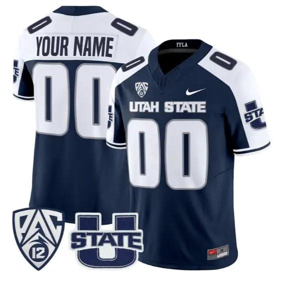 Custom Utah State Aggies Jersey Name, Number 2026 Vapor All Stitched 1 Custom Utah State Aggies Jersey Name, Number 2026 Vapor All Stitched by My Store NCAA Football Jerseys