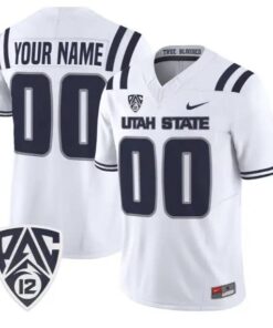 Custom Utah State Aggies Jersey Name, Number 2026 Vapor All Stitched 6 Custom Utah State Aggies Jersey Name, Number 2026 Vapor All Stitched by My Store NCAA Football Jerseys