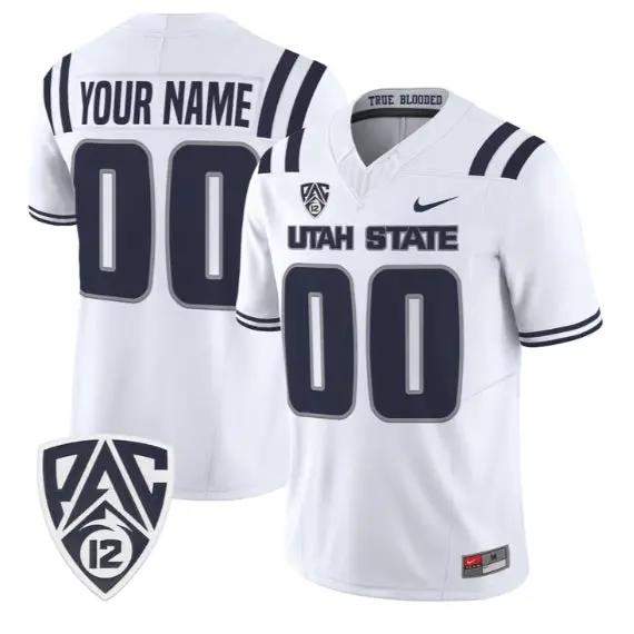 Custom Utah State Aggies Jersey Name, Number 2026 Vapor All Stitched 3 Custom Utah State Aggies Jersey Name, Number 2026 Vapor All Stitched by My Store NCAA Football Jerseys