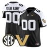 Custom Vanderbilt Commodores Jersey V2 Name, Number 2026 Stitched by My Store NCAA Football Jerseys