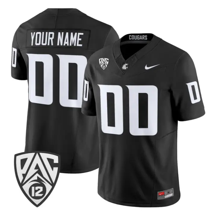 Custom Washington State Cougars Jersey Name, Number 2026 Vapor Stitched by My Store NCAA Football Jerseys
