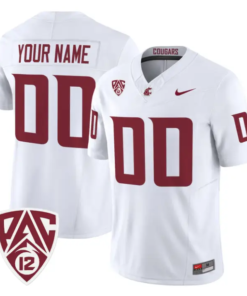 Custom Washington State Cougars Jersey Name, Number 2026 Vapor Stitched by My Store NCAA Football Jerseys