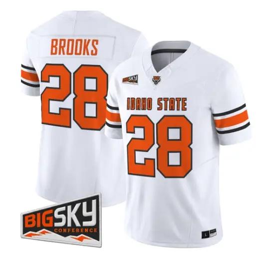 Dason Brooks Jersey #28 Idaho State Bengals 2026 Limited All Stitched by My Store NCAA Football Jerseys