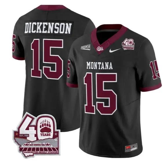 Dave Dickenson Jersey #15 Montana Grizzlies 2026 Limited Stitched 2 Dave Dickenson Jersey #15 Montana Grizzlies 2026 Limited Stitched by My Store NCAA Football Jerseys