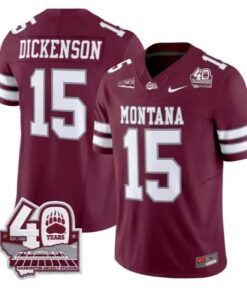Dave Dickenson Jersey #15 Montana Grizzlies 2026 Limited Stitched 9 Dave Dickenson Jersey #15 Montana Grizzlies 2026 Limited Stitched by My Store NCAA Football Jerseys